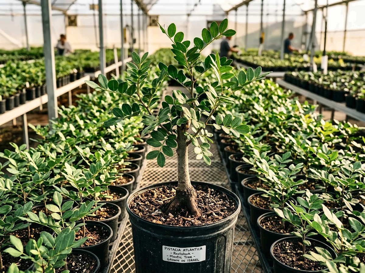 Pistacia atlantica rootstock seedling in container