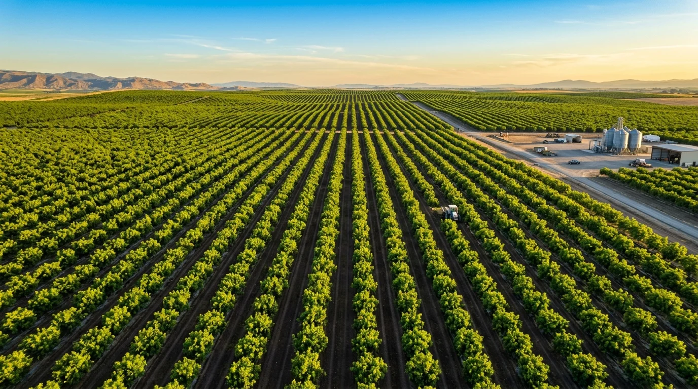 Vigorous Commercial Pistachio Orchard on UCB-1 Rootstock under Drip Irrigation